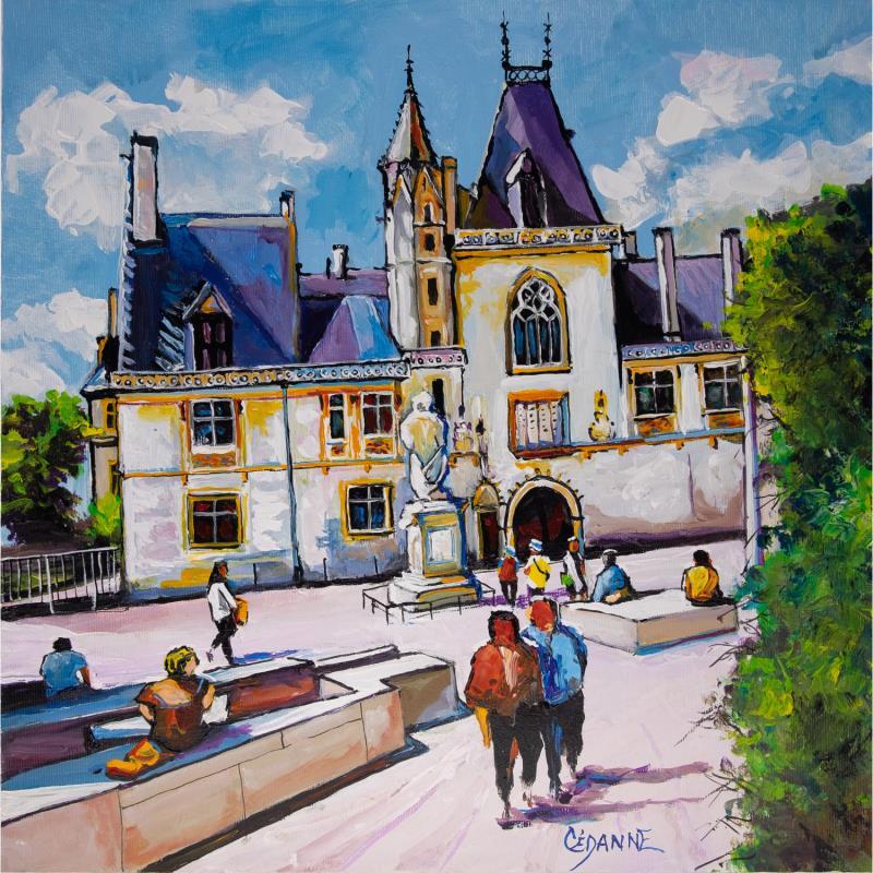 Peinture Le palais Jacques Cœur à Bourges par Cédanne | Tableau Figuratif Paysages Urbain Scènes de vie Huile Acrylique