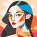 Painting Cassandra by Billy Dust | Painting Figurative Portrait Acrylic