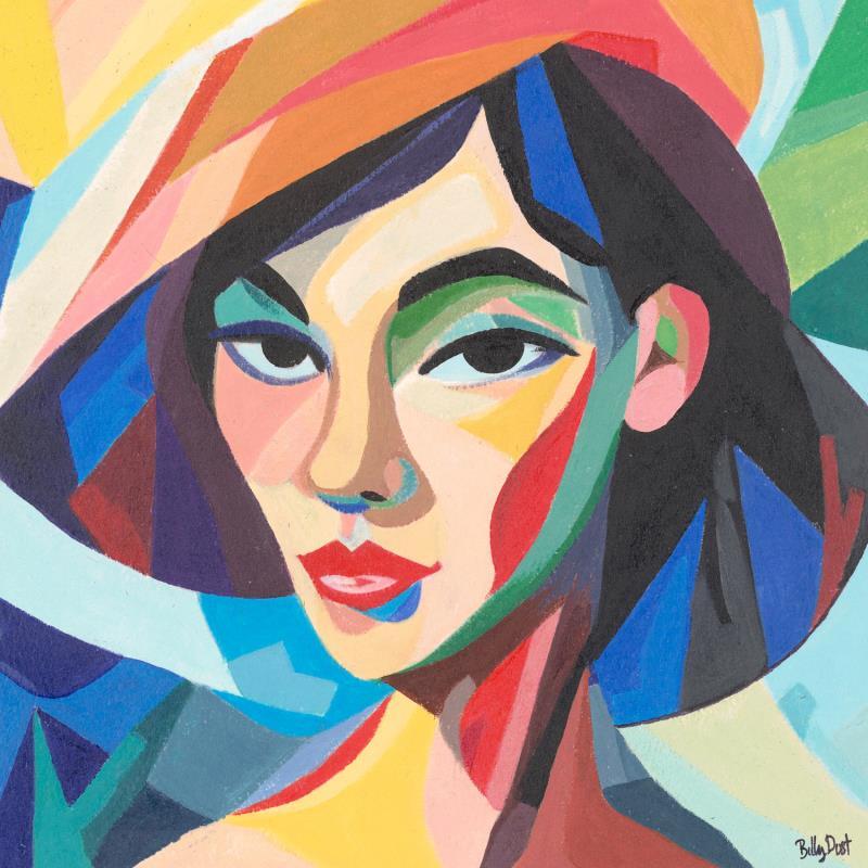 Painting Melody by Billy Dust | Painting Abstract Acrylic Portrait