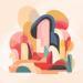 Painting Balaï by Billy Dust | Painting Abstract Still-life Acrylic