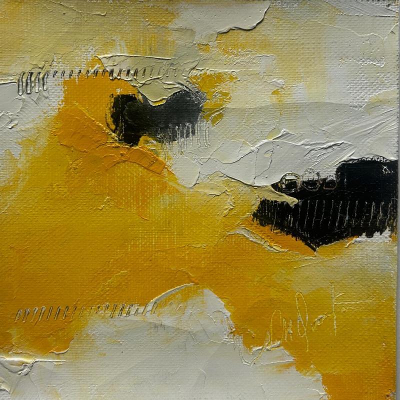 Peinture tu es comme un soleil par Dumontier Nathalie | Tableau Abstrait Minimaliste Huile