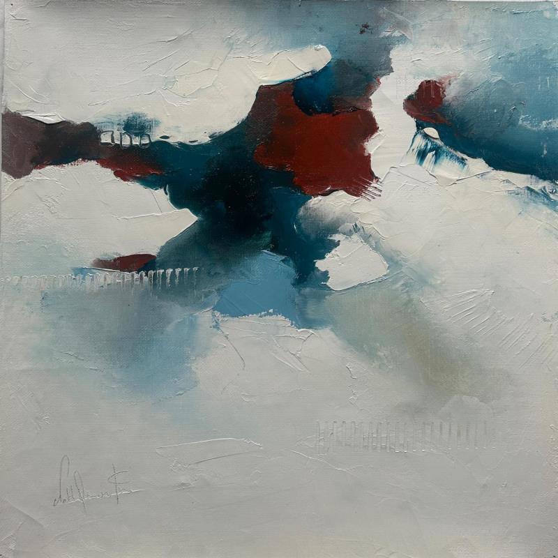 Painting de nos jours, il ne reste... by Dumontier Nathalie | Painting Abstract Minimalist Oil