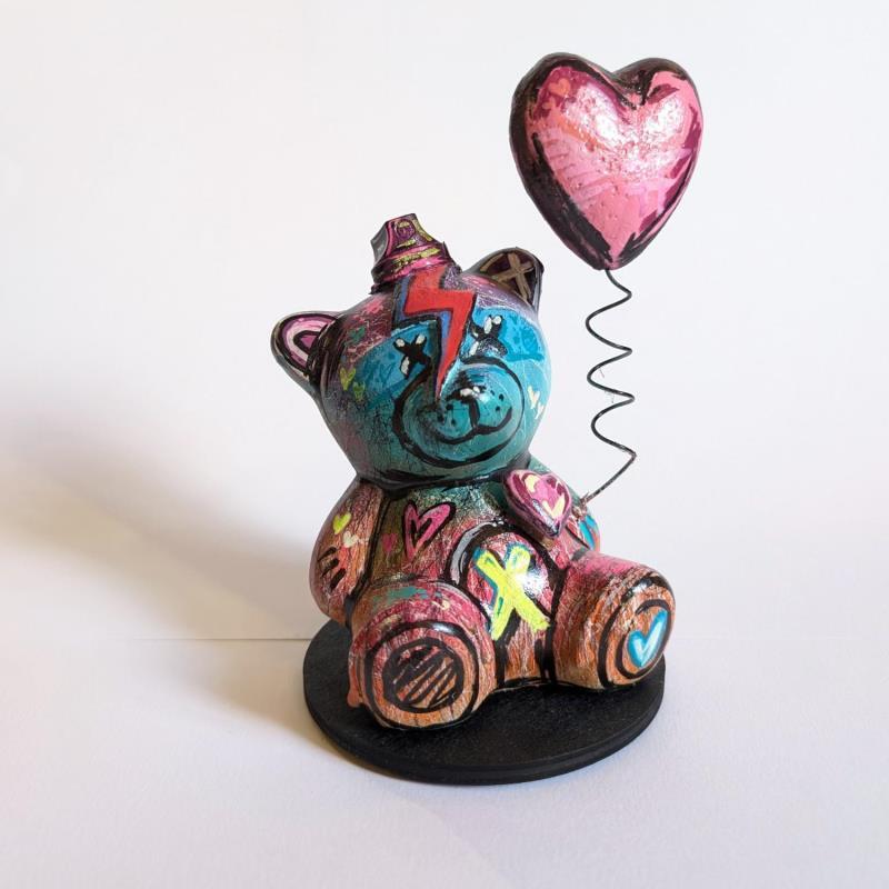 Sculpture Bear par Sufyr | Sculpture Street Art Animaux Graffiti Posca