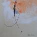 Peinture abstract orange A 121 par Wilms Hilde | Tableau Abstrait Acrylique Collage