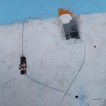 Peinture abstract white C 132 par Wilms Hilde | Tableau Abstrait Acrylique, Collage