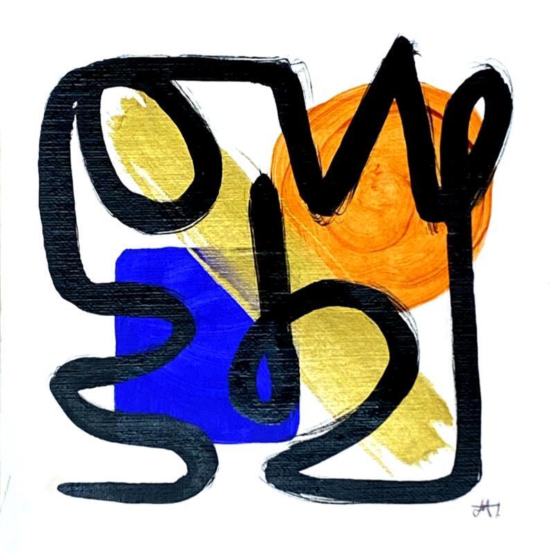 Painting Party in the 50's by Elliot Clara | Painting Abstract Acrylic, Ink Life style