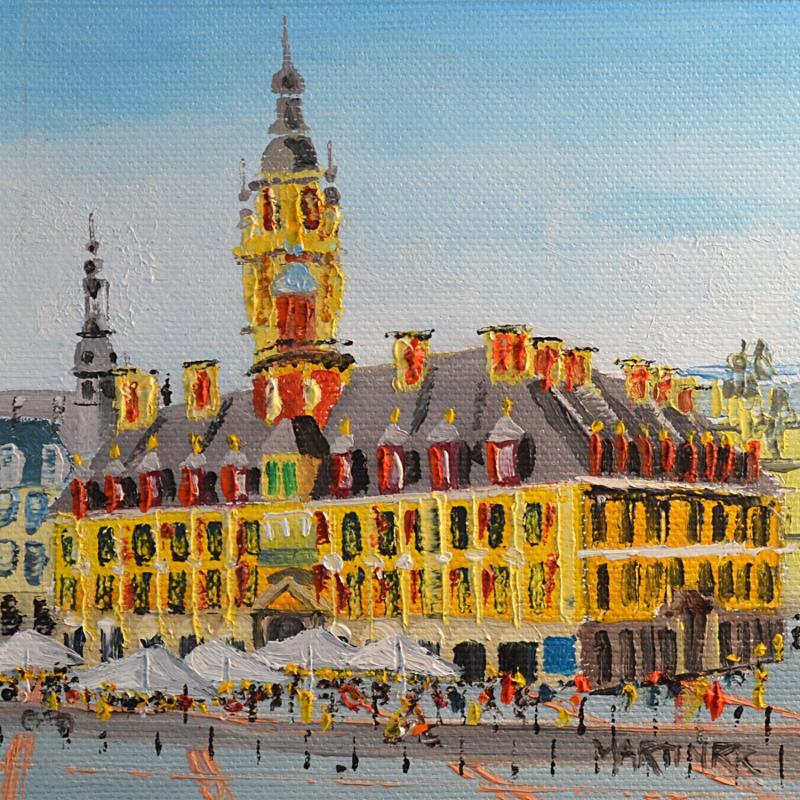 Painting GRAND SQUARE by Rodriguez Rio Martin | Painting Figurative Urban Oil