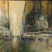 Painting Evening in town by Dessein Pierre | Painting Figurative Landscapes Urban Oil