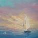 Painting Voiles blanches by Blandin Magali | Painting Figurative Landscapes Oil