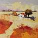 Painting Núvols grocs  by Tomàs | Painting Impressionism Landscapes Oil