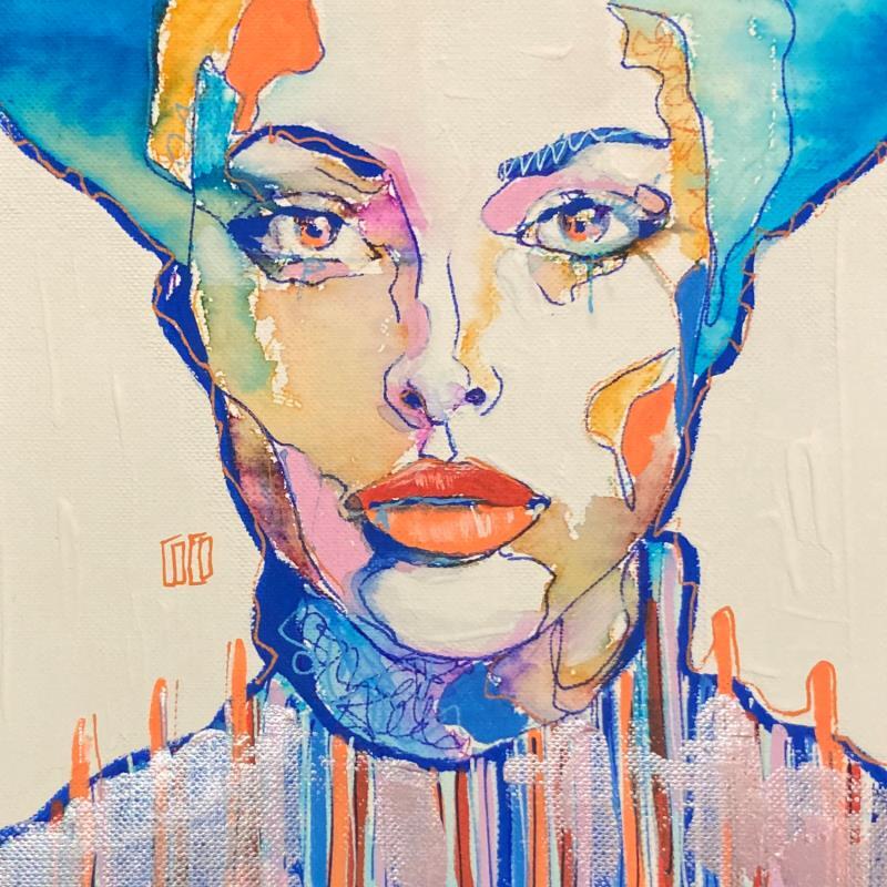 Painting « Supernature » by Coco | Painting Figurative Portrait Acrylic