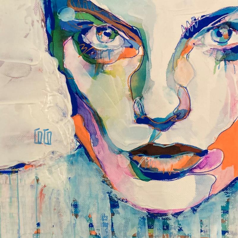 Painting  « Perhaps » by Coco | Painting Figurative Portrait Acrylic