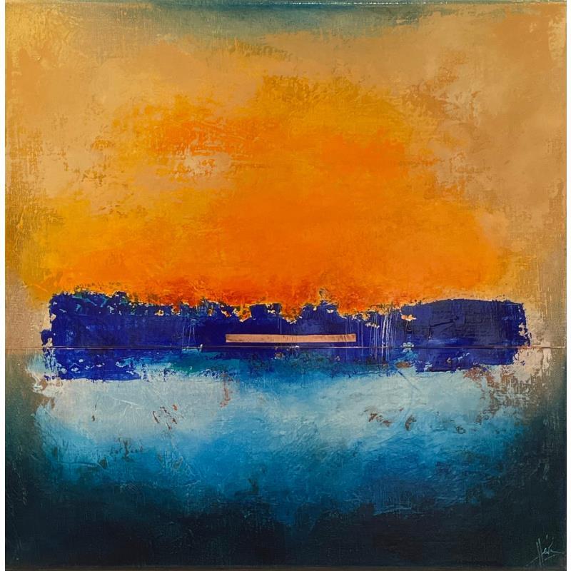 Painting Abstraction 2596 by Hévin Christian | Painting Abstract Acrylic, Oil, Pastel Minimalist