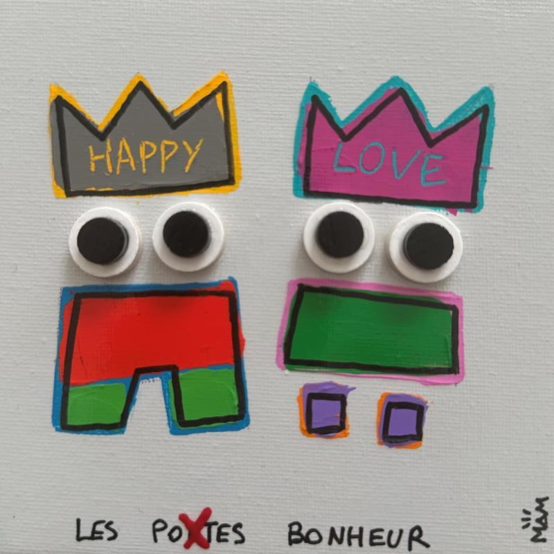 Peinture 2 POTES par Mam | Tableau Pop-art Icones Pop Scènes de vie Minimaliste Acrylique