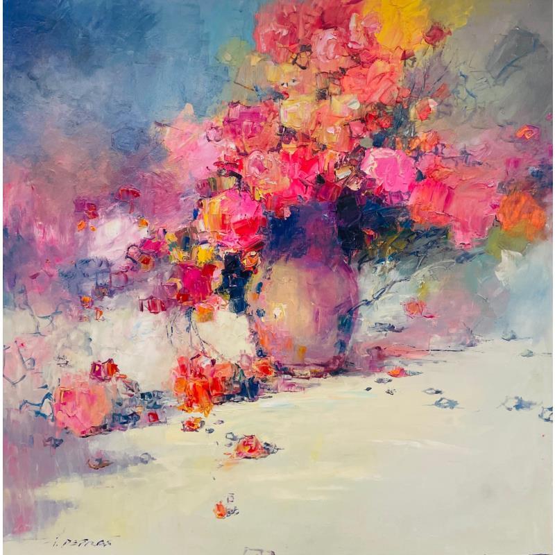 Peinture The story of flowers par Petras Ivica | Tableau Figuratif Paysages Huile