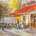 Painting Brasserie de l Isle Saint Louis by Lallemand Yves | Painting Figurative Urban Acrylic