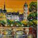 Painting Pont Neuf, Rive Gauche by Corbière Liisa | Painting Figurative Landscapes Oil