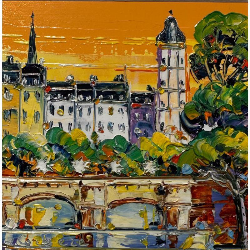 Painting Pont Neuf, Rive Gauche by Corbière Liisa | Painting Figurative Landscapes Oil