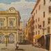 Painting Vieux Lyon by De León Lévi Marcelo | Painting Figurative Urban Watercolor