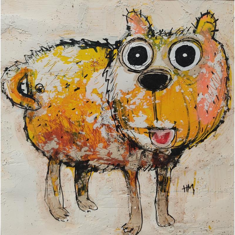Painting Multicolore by Maury Hervé | Painting Raw art Animals