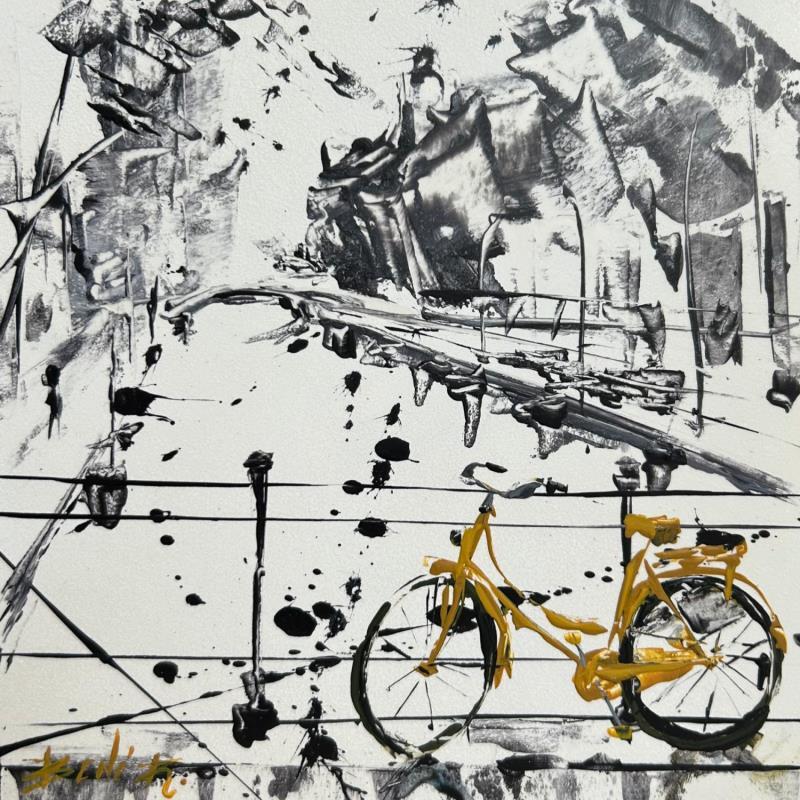 Painting Cycle Noir: monochrome motion by Rodrigues Bené | Painting Figurative Acrylic Black & White, Pop icons, Urban