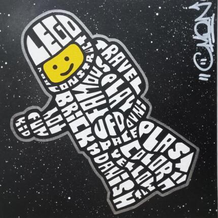 Painting Lego Cosmonaut by Cmon | Painting Pop-art Pop icons