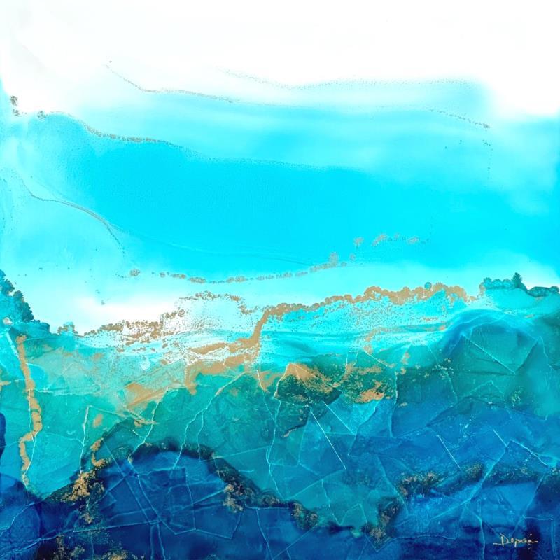 Painting 1838 Profondeur marine  by Depaire Silvia | Painting Abstract Acrylic Landscapes, Marine, Minimalist