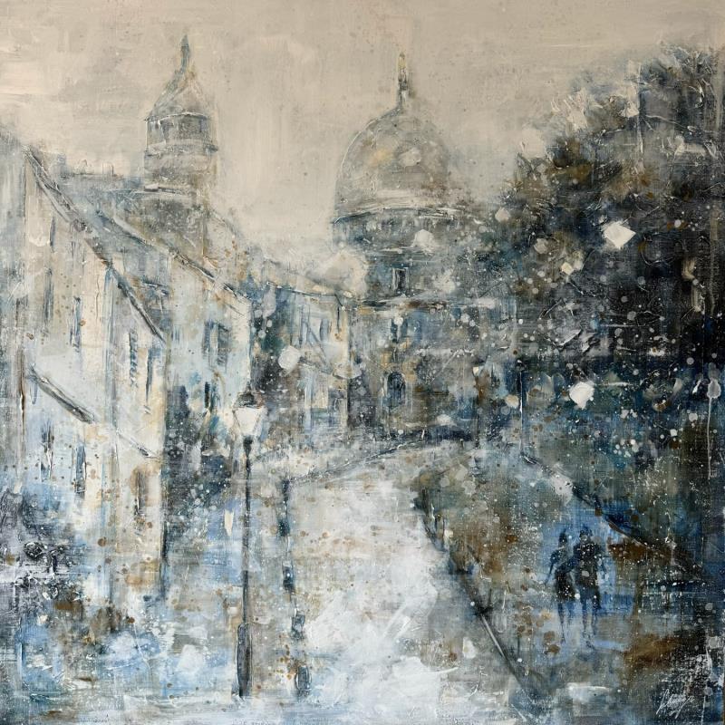 Painting Montmartre view  by Solveiga | Painting Acrylic