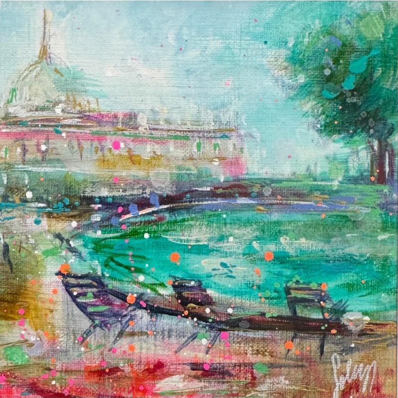 Painting Jardin du Luxembourg by Solveiga | Painting Acrylic