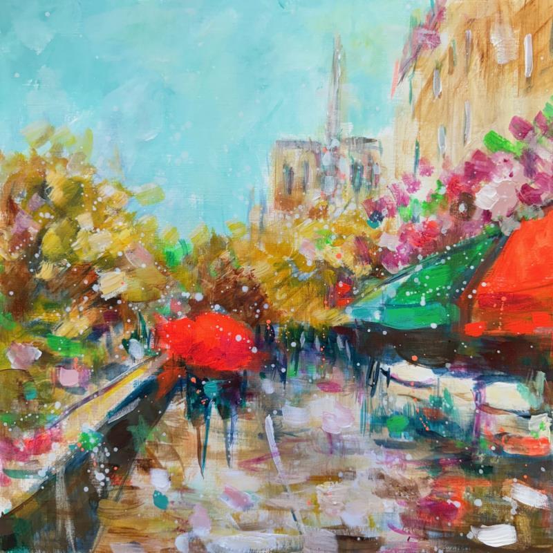 Painting Beautiful day  by Solveiga | Painting Impressionism Acrylic Architecture, Life style, Urban