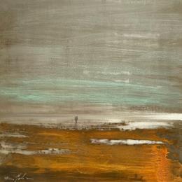 Painting Horizon marin  by Mahieu Bertrand | Painting Figurative Metal Landscapes, Marine