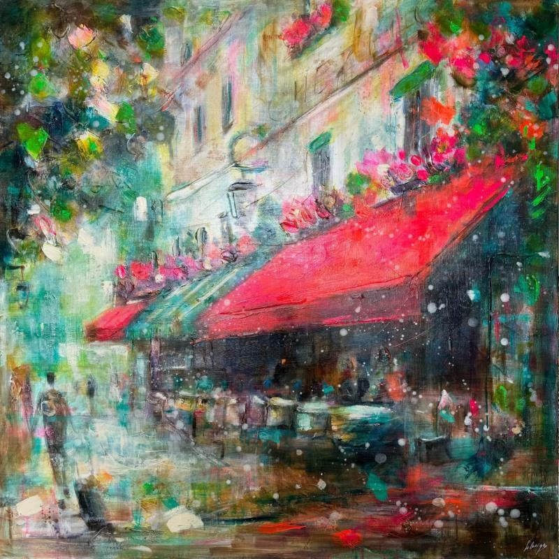 Painting Summer in Paris  by Solveiga | Painting Impressionism Urban Acrylic