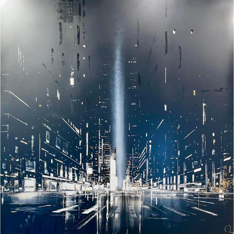Painting Stampede by Rey Julien | Painting Figurative Gold leaf