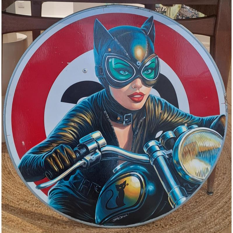 Peinture Catwoman  par Beaudenon Thierry | Tableau Pop-art Graffiti Posca