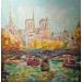 Painting Vu parisienne  by Solveiga | Painting Acrylic