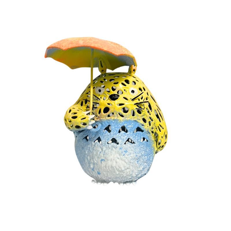 Sculpture SKY TOTORO UMBRELLA by Mikhel Julien | Sculpture Pop-art Graffiti Resin