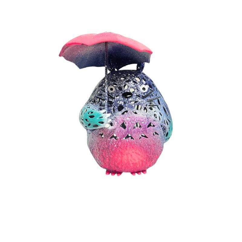 Sculpture AURORA TOTORO UMBRELLA by Mikhel Julien | Sculpture Pop-art Graffiti Resin