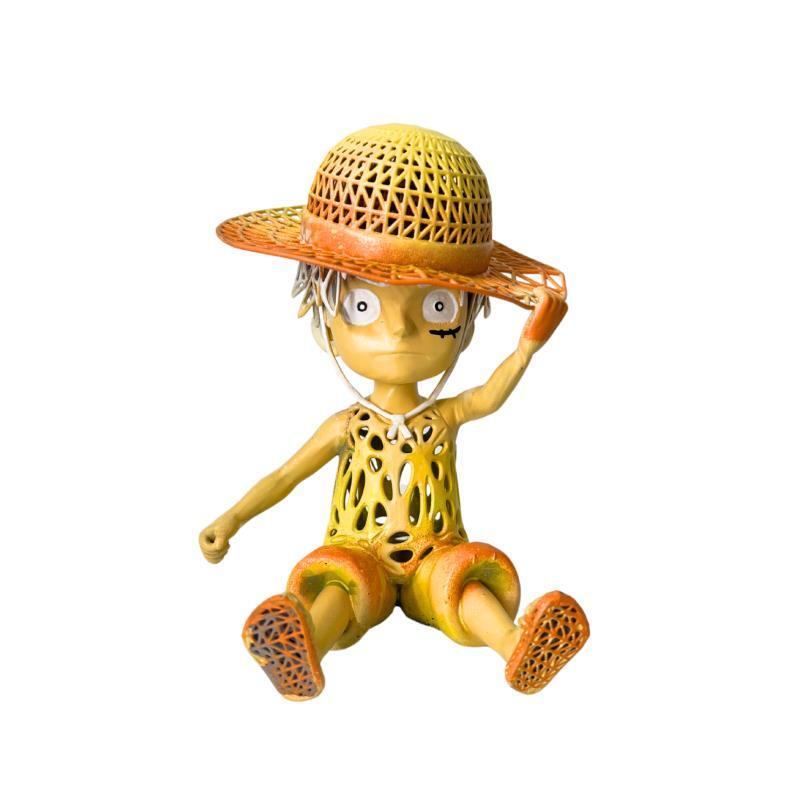 Sculpture NIKA KID LUFFY by Mikhel Julien | Sculpture Pop-art Graffiti Resin