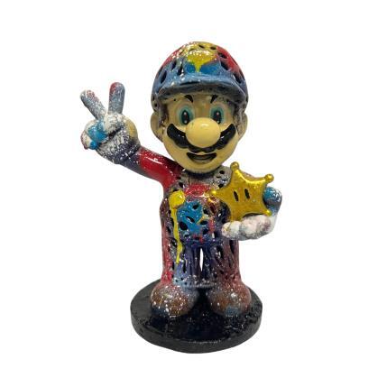 Skulptur Fantasy Mario Classic von Mikhel Julien | Skulptur Pop-Art Graffiti, Harz