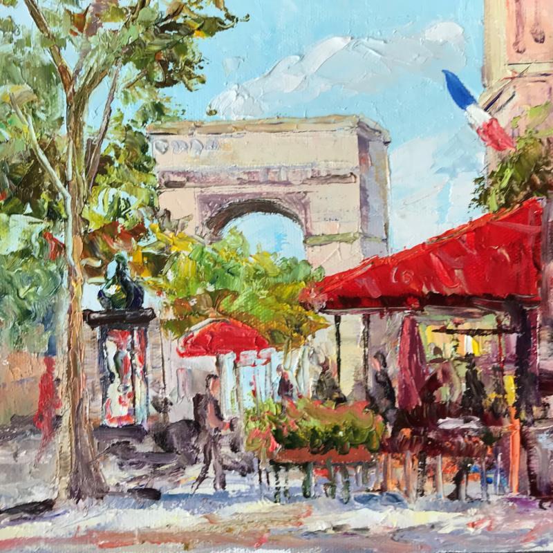 Painting Le café au près de l’Arc de Triomphe  by Dontu Grigore | Painting Figurative Oil Pop icons, Urban