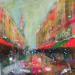 Painting Steet Life  by Solveiga | Painting Impressionism Life style Architecture Acrylic