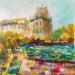 Painting Tuileries  by Solveiga | Painting Impressionism Urban Life style Architecture Acrylic