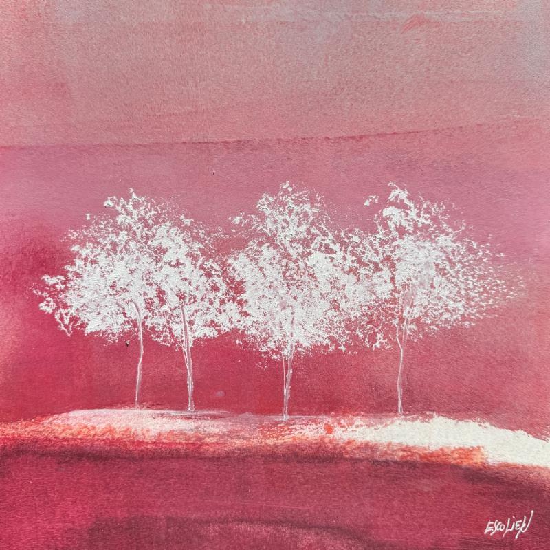 Painting Paroles d'arbres by Escolier Odile | Painting Figurative Acrylic Landscapes, Nature