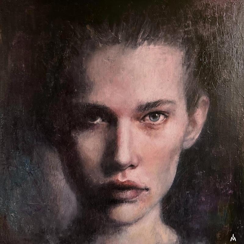 Peinture After dark par Ivanova Margarita | Tableau Surréalisme Huile Portraits