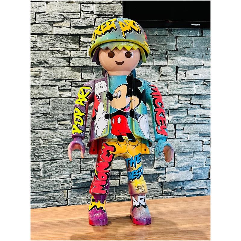 Sculpture MICKEY MONEY CASH by Anto | Sculpture Pop-art Graffiti, Posca Pop icons