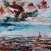 Painting Paris le jour #1 by Reymond Pierre | Painting Figurative Landscapes Oil