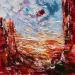 Painting Arizona sunset 1 by Reymond Pierre | Painting Figurative Landscapes Nature Oil