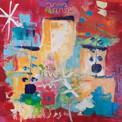 Painting Héritage azteque by Bastide d´Izard Armelle | Painting Abstract Pop icons