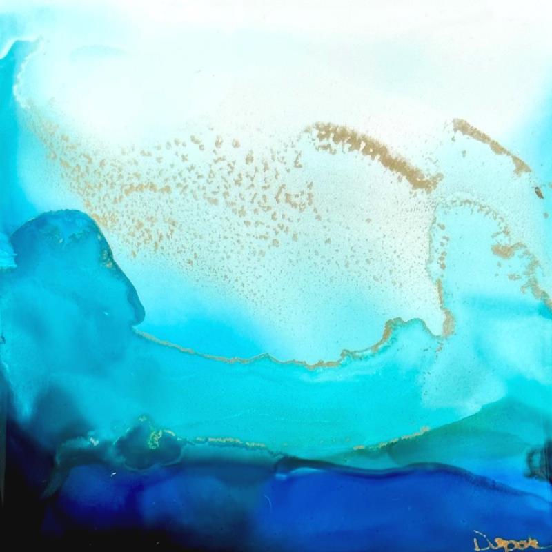 Painting Poésie Marine 1174 by Depaire Silvia | Painting Abstract Landscapes Marine Minimalist Acrylic