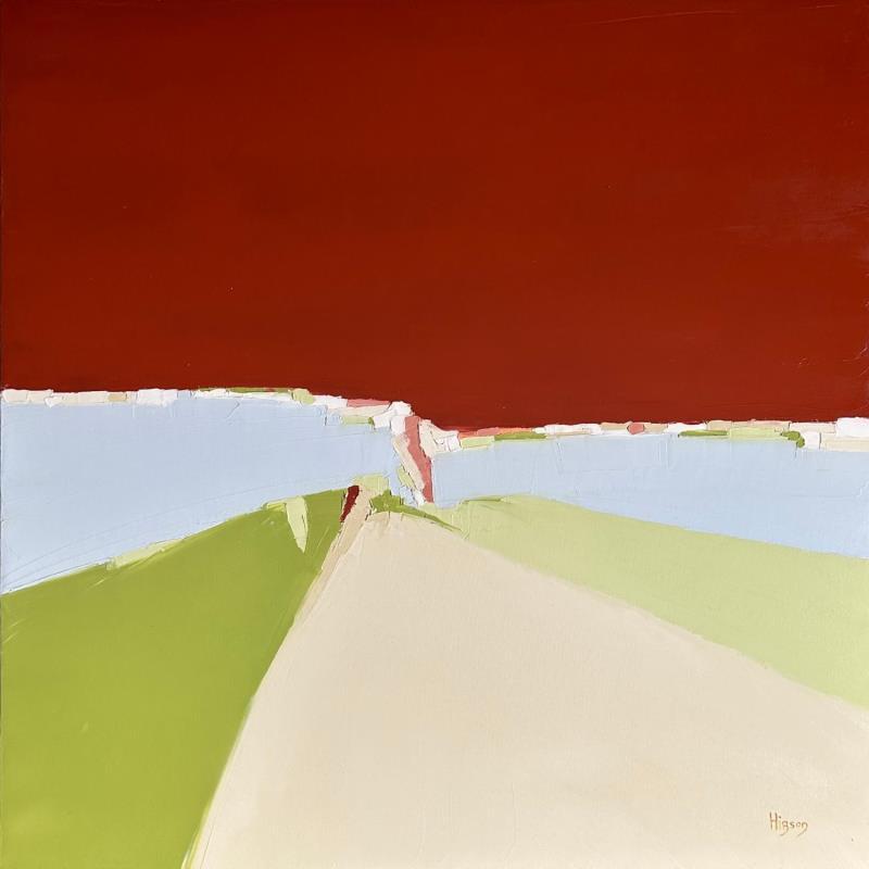 Painting Si loin by Hirson Sandrine  | Painting Abstract Oil Landscapes, Minimalist, Nature